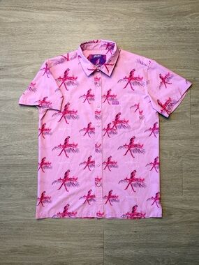 Retro Rifle Saws & Macaws Button Up